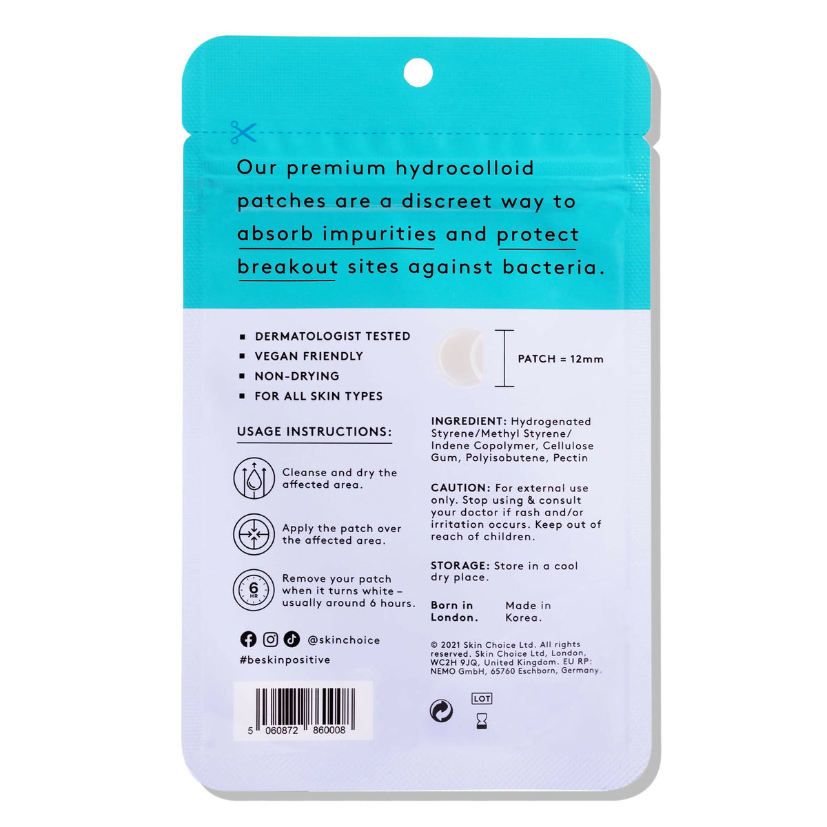 Xokit Pimple Patches for Face, Hydrocolloid Acne Patch for Acne Treatment - Invisible Facial Stickers Covers | Grocsy