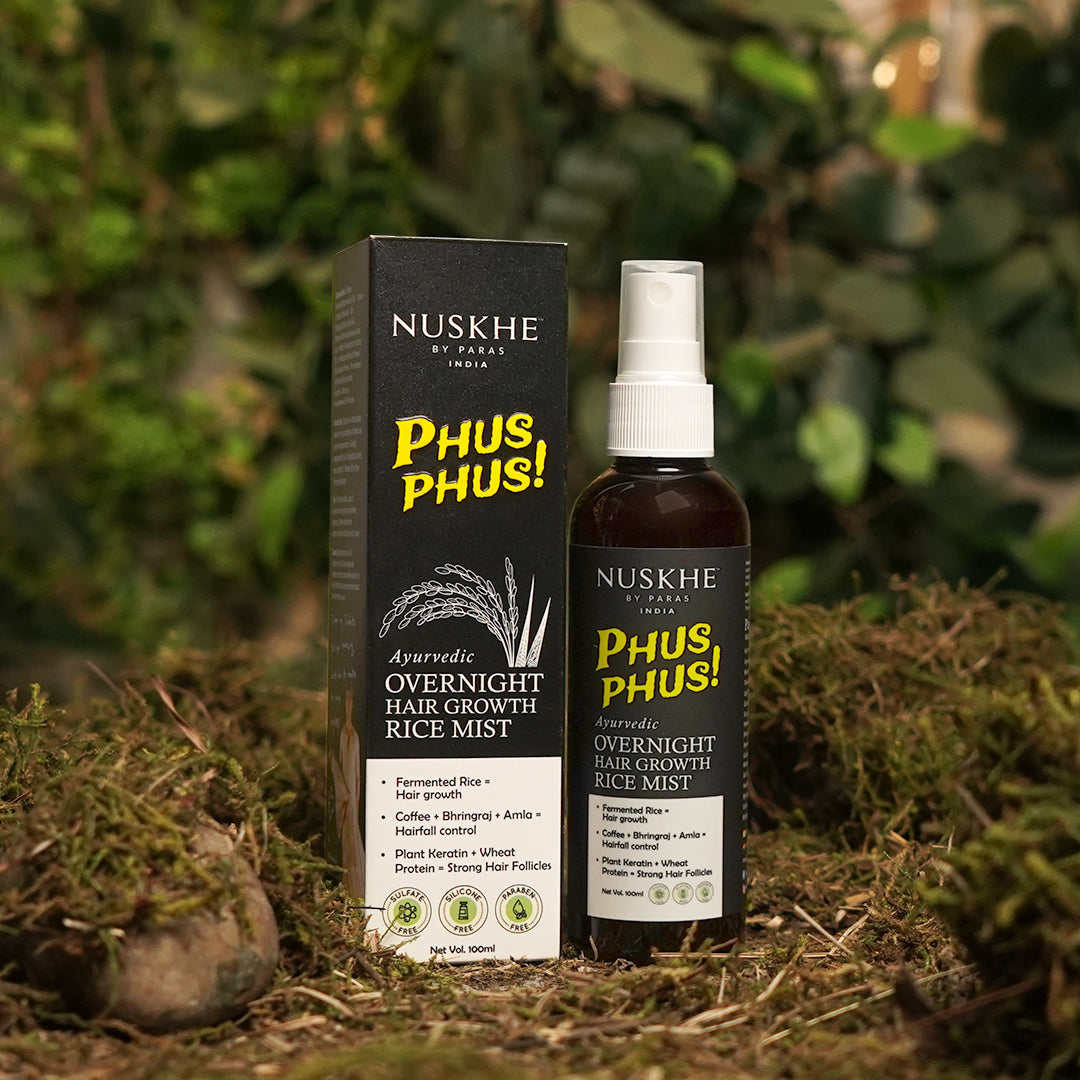 Nuskhe By Paras Ayurvedic Overnight Hair Growth Rice Mist | Grocsy