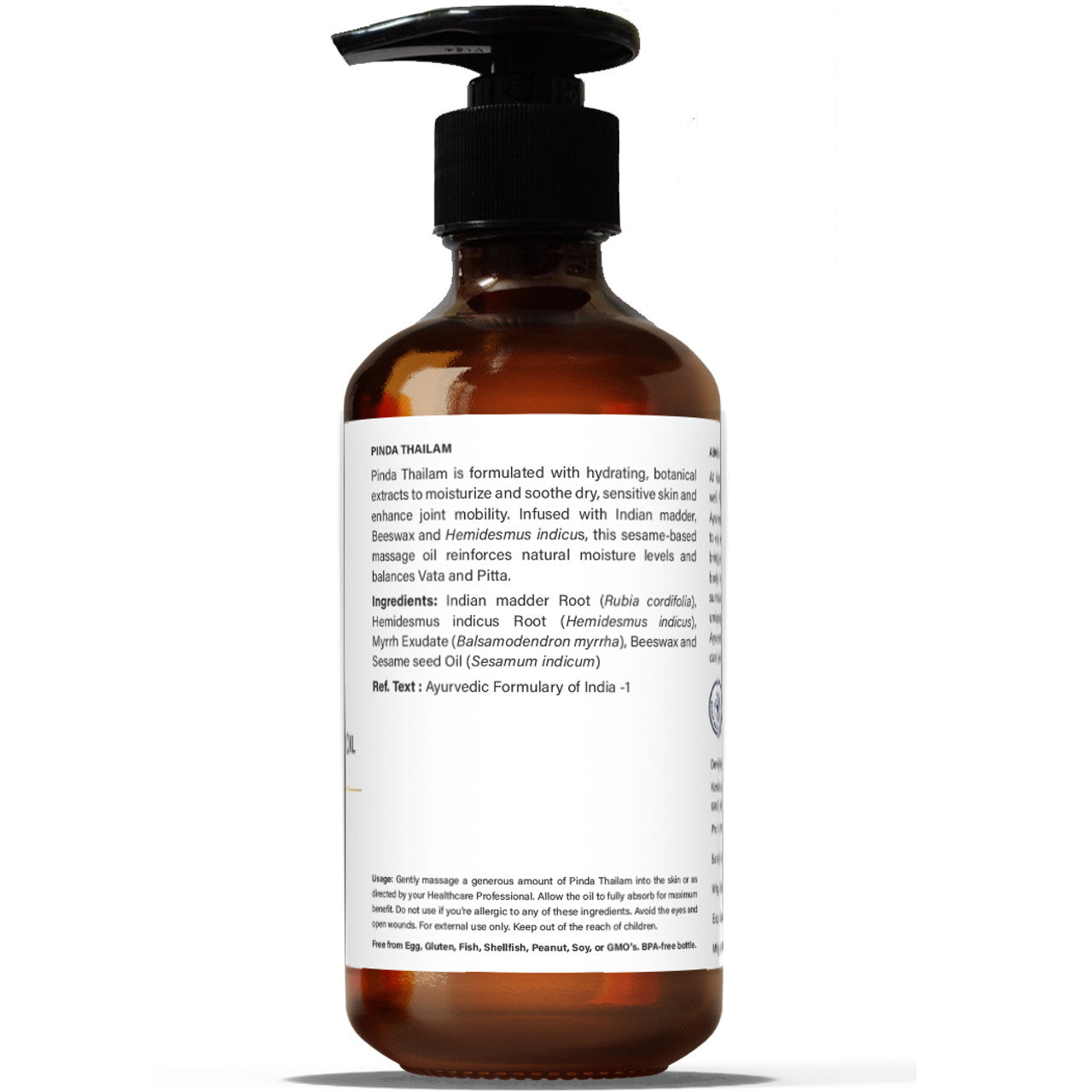 Kerala Ayurveda USA Phyto-Hydration Body Oil - Pinda Thailam | Grocsy