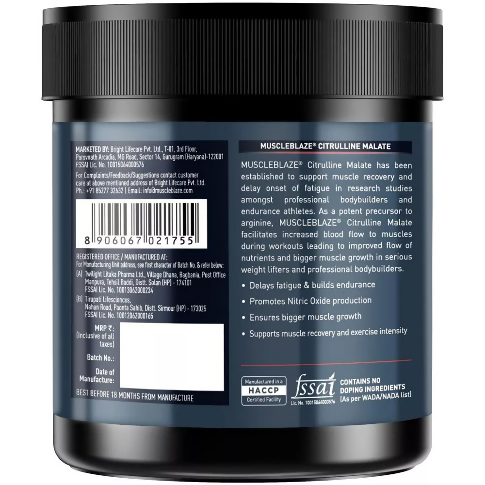 MuscleBlaze Citrulline Malate | Grocsy
