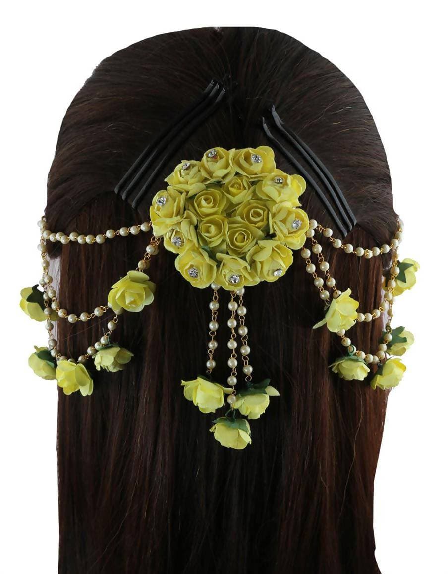 Yellow Flower Hair Accessories | Grocsy