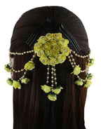 Yellow Flower Hair Accessories | Grocsy