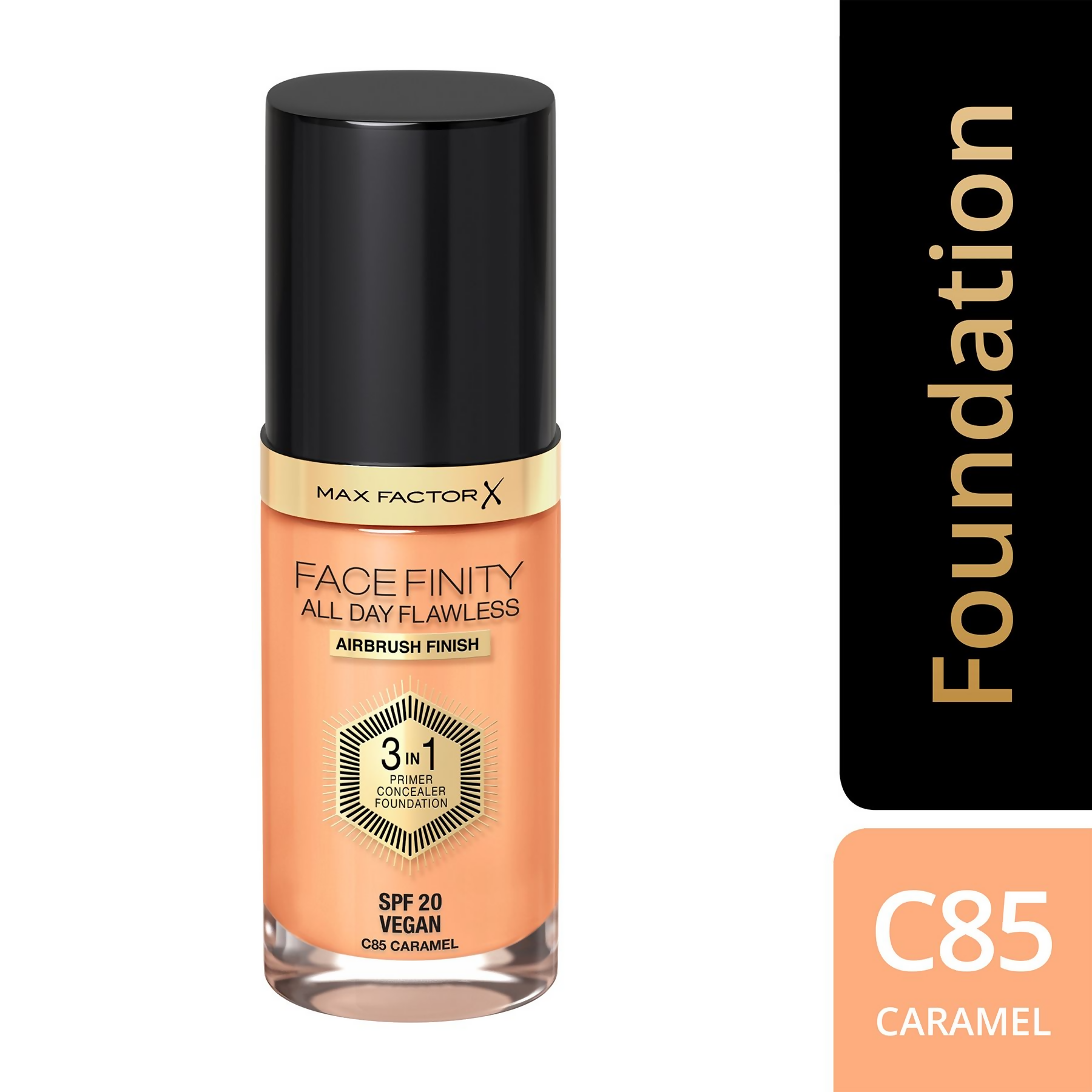 Max Factor Face Finity All Day Flawless 3 In 1 Foundation - Caramel | Grocsy