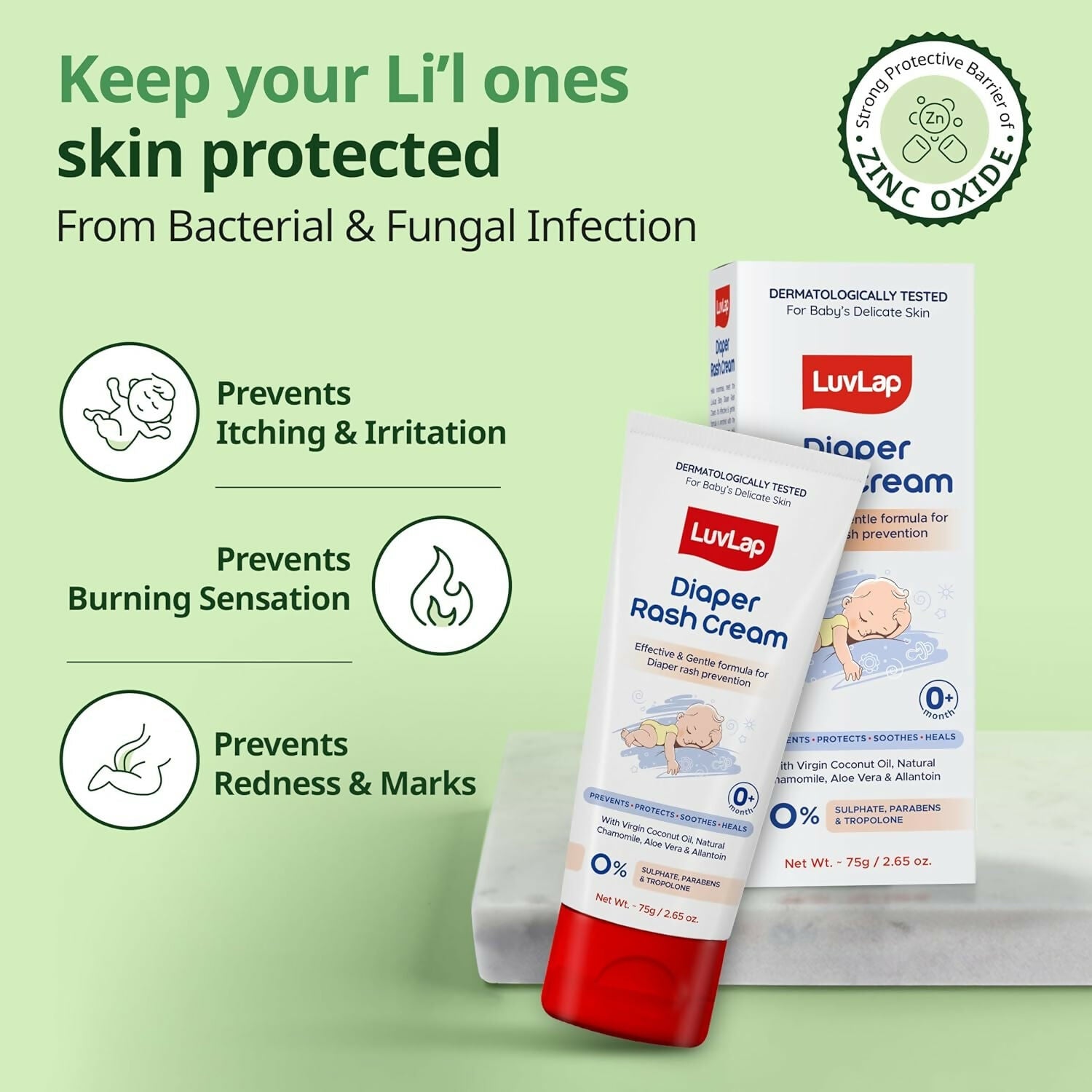 LuvLap Baby Diaper Rash Cream | Grocsy