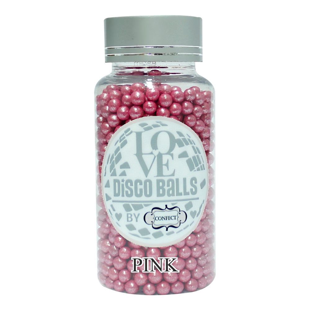 Confect Pink Disco Balls Sprinkles 5 MM | Grocsy
