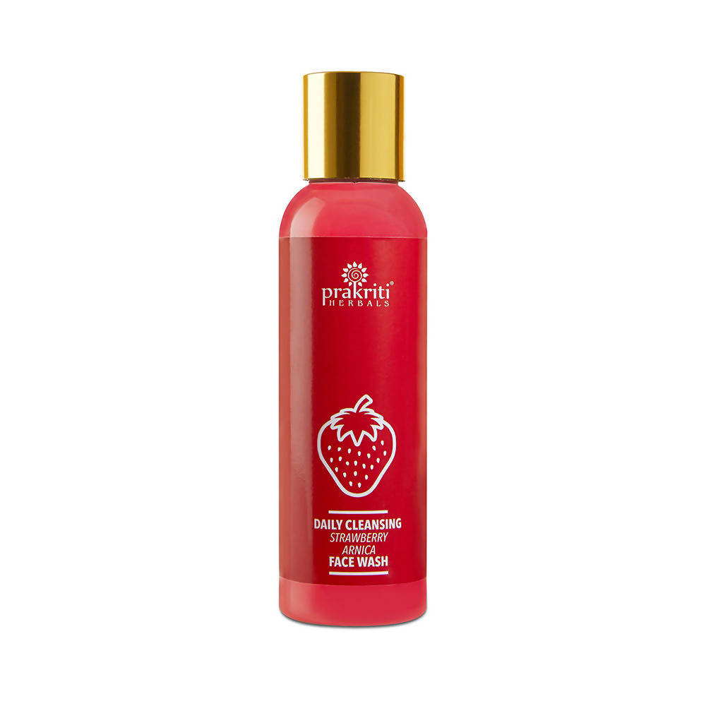 Prakriti Herbals Daily Cleansing Strawberry Arnica Face Wash | Grocsy