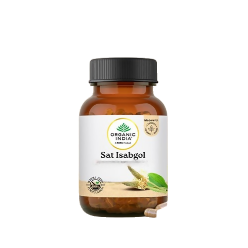 Organic India Sat Isabgol Capsules | Grocsy