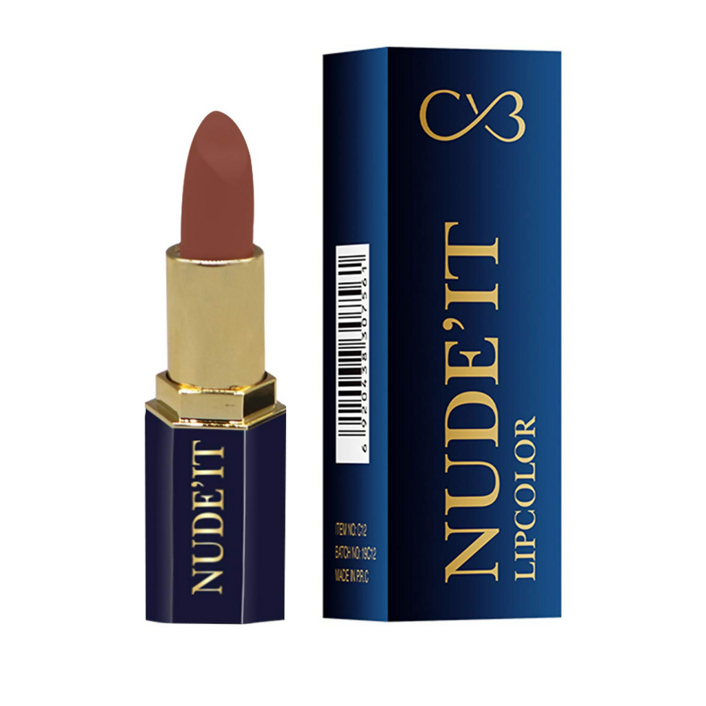 CVB C12 Nude’It Lip Colour for Smudge Proof Matte Finish 205 Rouge | Grocsy