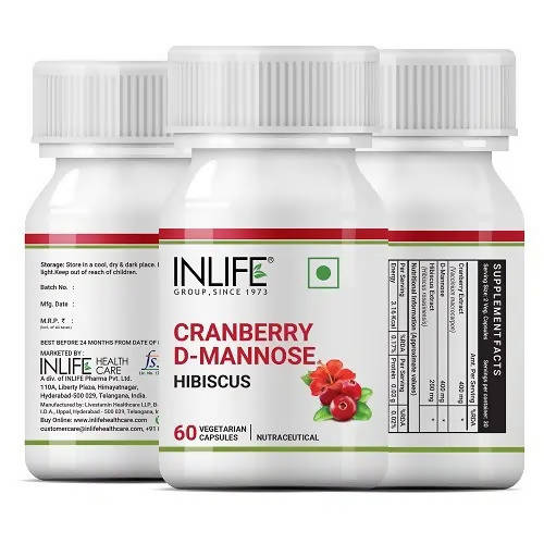 Inlife Cranberry D-Mannose Hibiscus Capsules | Grocsy