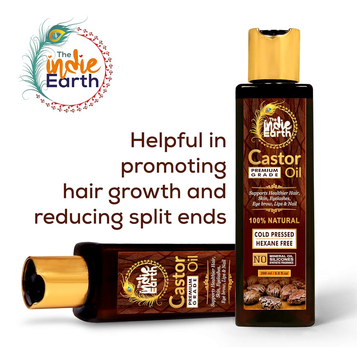 The Indie Earth Premium Grade 100% Pure Castor Oil | Grocsy