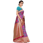 Vamika Banarasi Jaquard Pink Weaving Saree (Banarasi 17) | Grocsy