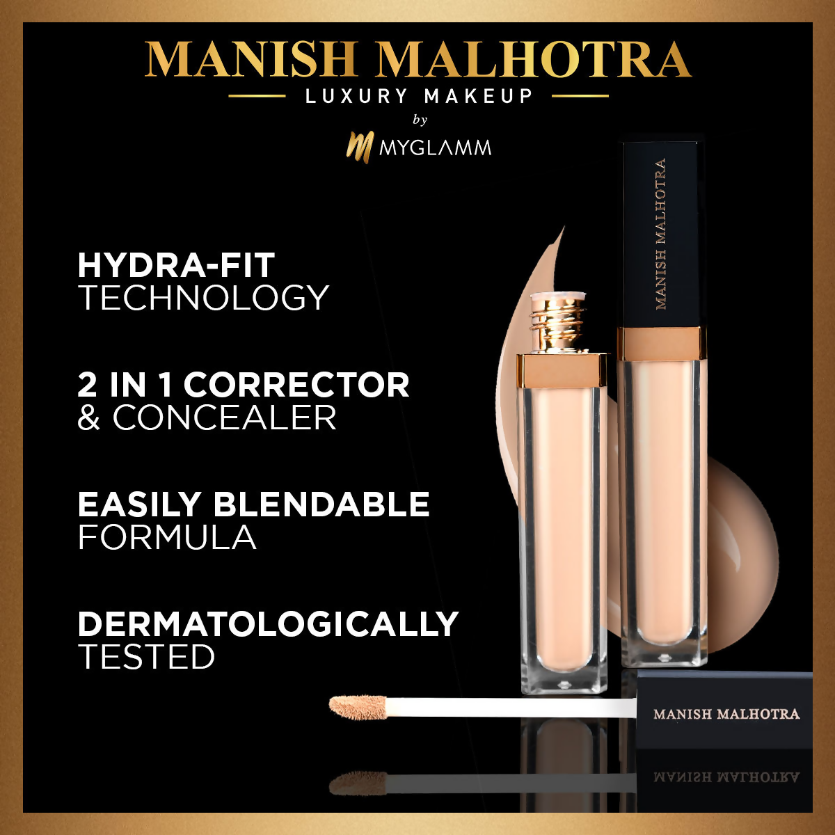 MyGlamm Manish Malhotra Beauty Skin Awakening Concealer - Neutral Maple | Grocsy