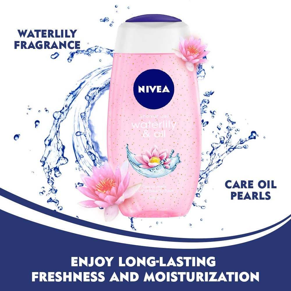 Nivea Shower Gel - Waterlily And Oil Shower Gel | Grocsy
