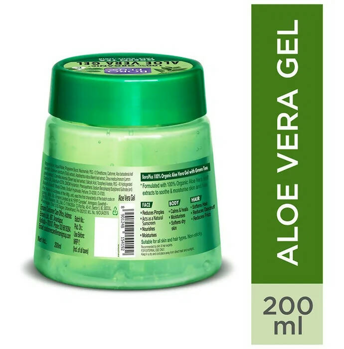 Emami Boroplus 100% Organic Aloe Vera Gel with Green Tea | Grocsy