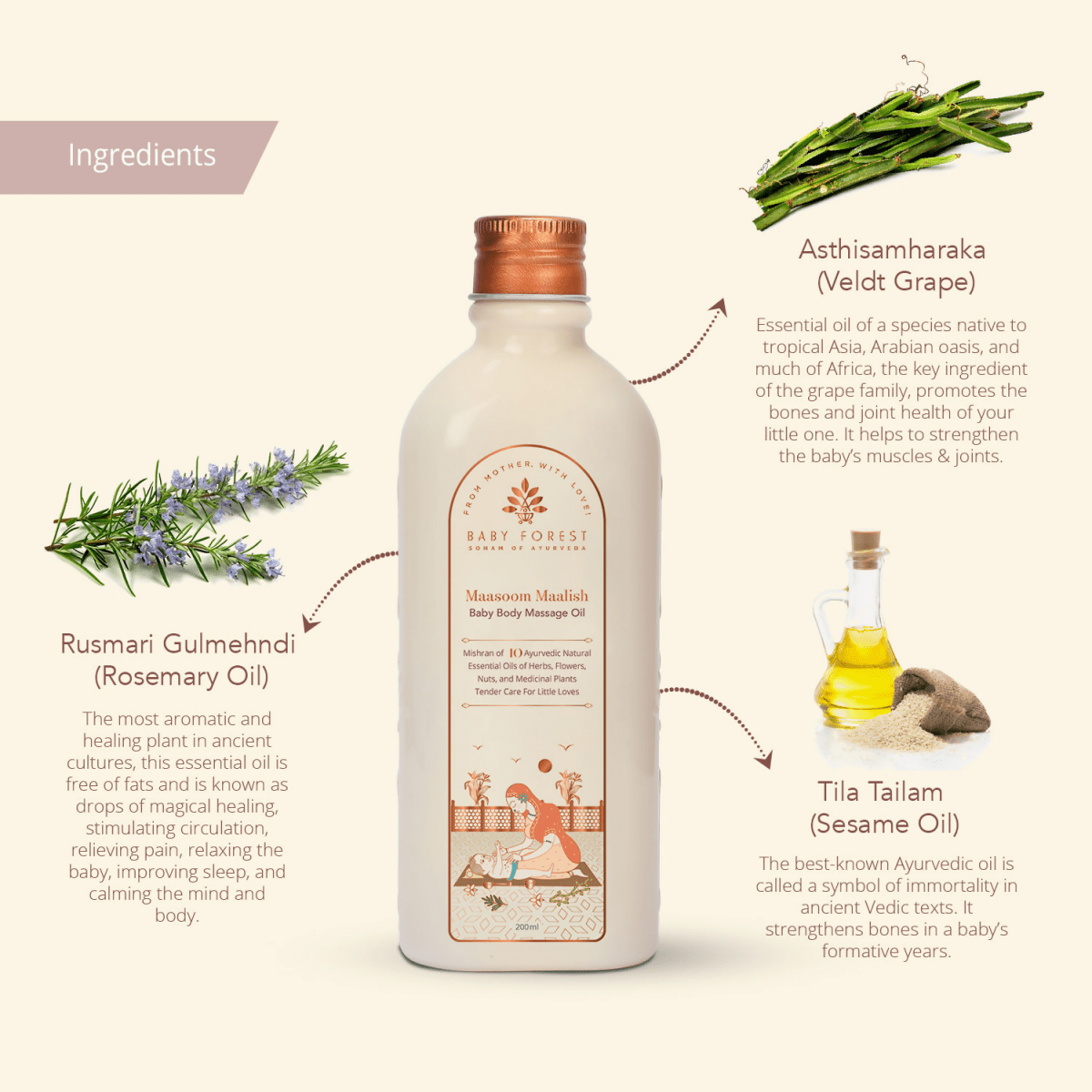 Baby Forest Maasoom Maalish Baby Body Massage Oil | Grocsy