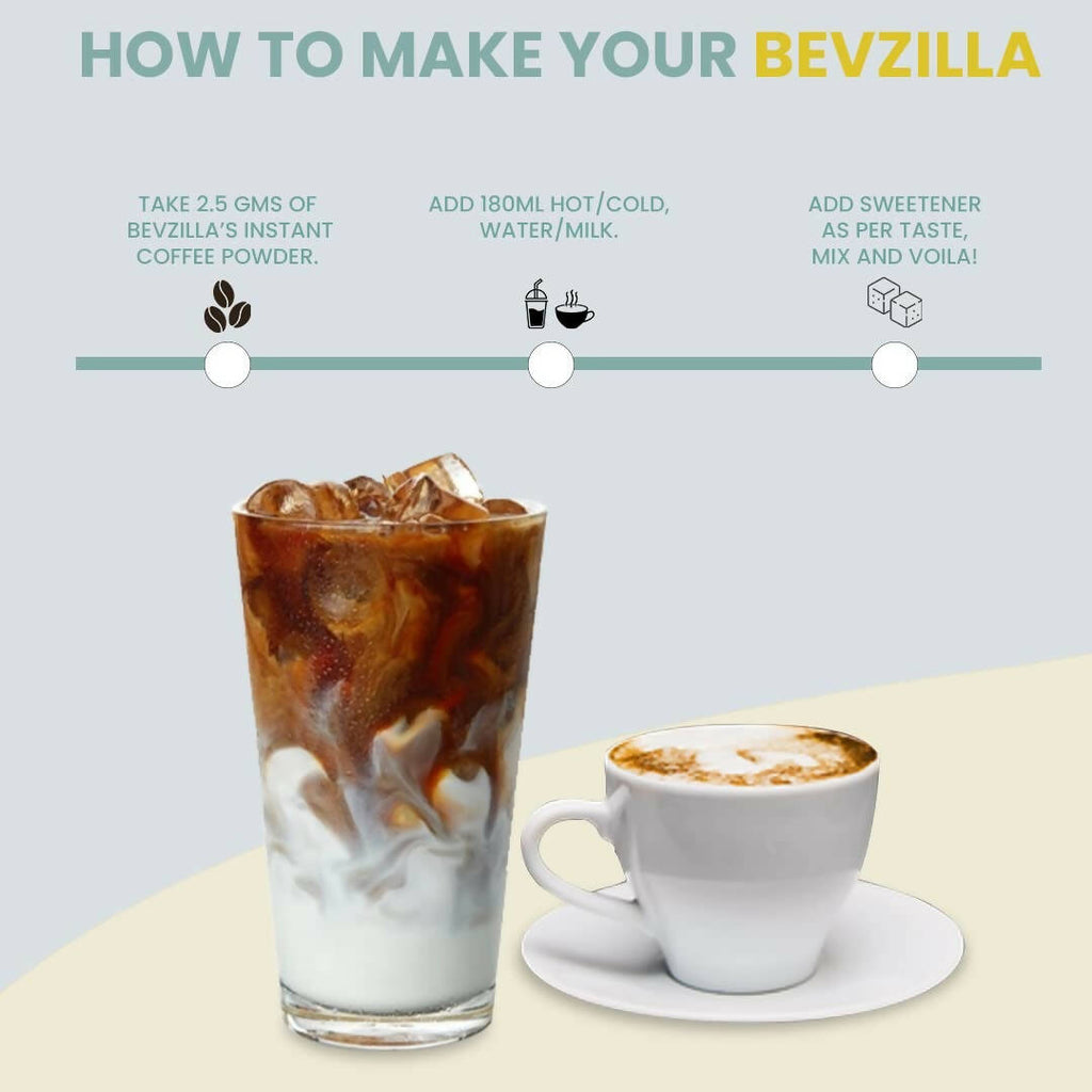 Bevzilla Instant Coffee Powder (English Butterscotch Flavour) | Grocsy