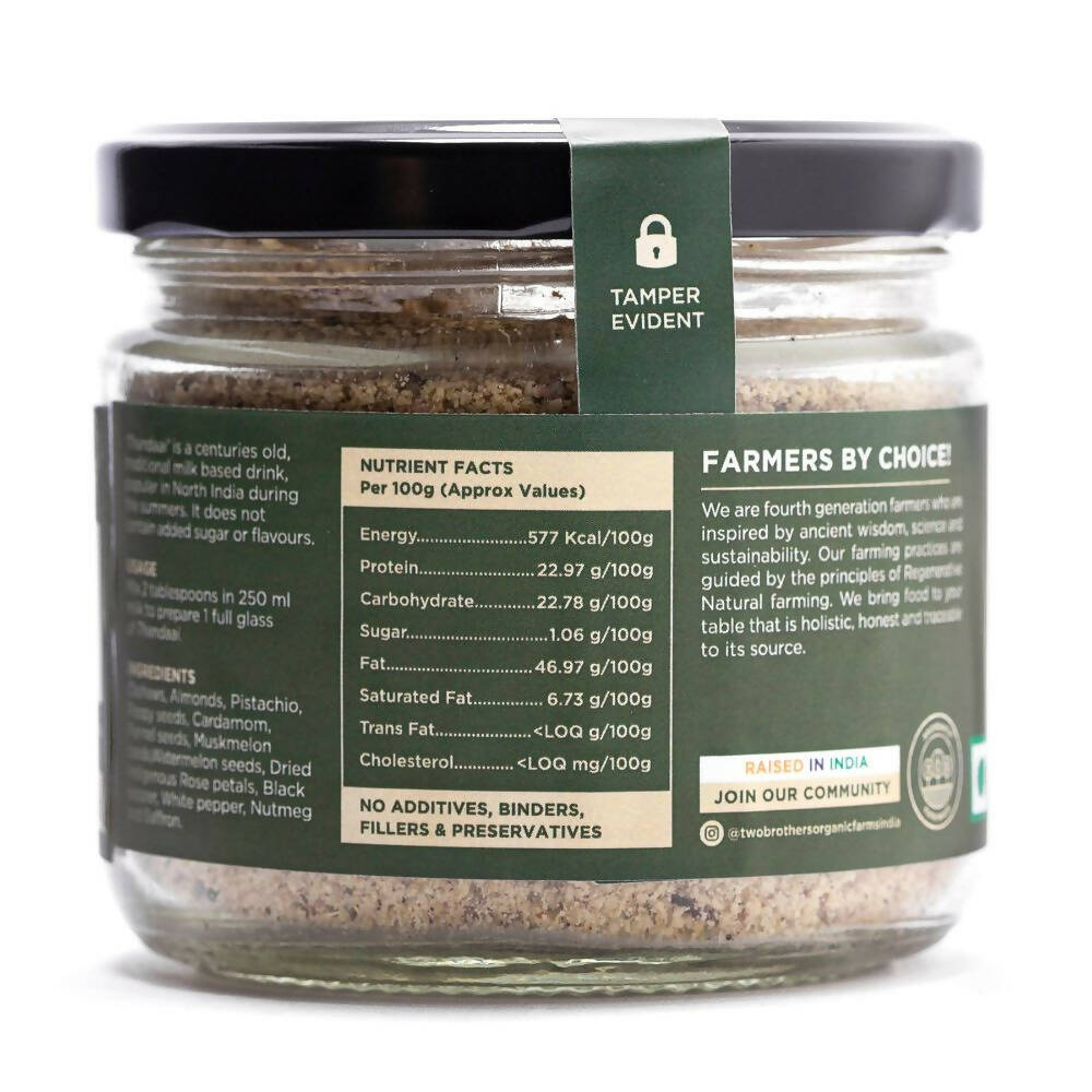 Two Brothers Organic Farms Thandai Drink Mix-Unsweetened | Grocsy