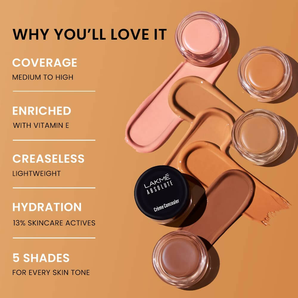 Lakme Absolute Creme Concealer - Beige Shade | Grocsy