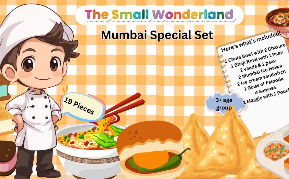 The Small Wonderland Aamchi Mumbai Pretend Play Food Toys- Indian food inspired kitchen toys | Grocsy