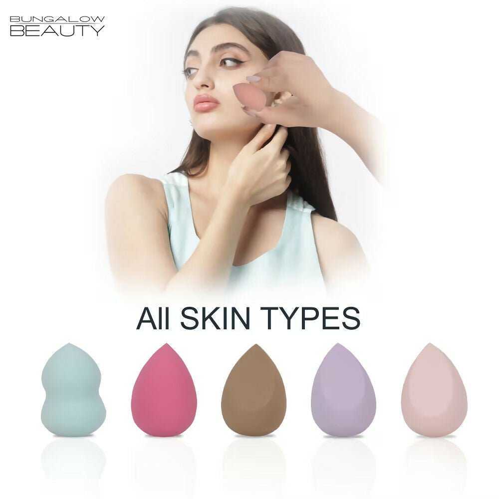 BUNGALOW BEAUTY Makeup Blending Sponge - Pack of 5 | Grocsy