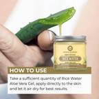 Ayusoul Ayurveda Rice Water Aloe Vera Gel For Body Skin Treatment | Grocsy