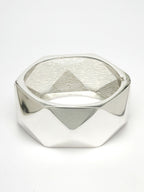 NVR Women Rhodium-Plated Kada Bracelet | Grocsy