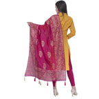 A R Silk Rani Color Silk Pahadi Print Dupattas and Chunnis | Grocsy