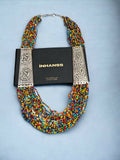 Inhanns Saree Shobha Statement Necklace - Multicolour Necklace | Grocsy