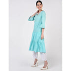Cheera Women's A-Line Khadi Print Kurta (CH072K) | Grocsy