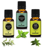 Earth N Pure Essential Oils (Eucalyptus, Peppermint & Tea Tree) | Grocsy