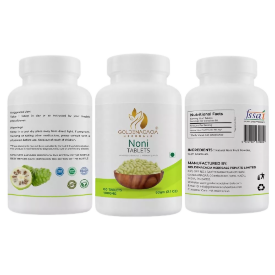 Goldenacacia Herrbals Noni Fruit Tablets (1000mg) | Grocsy