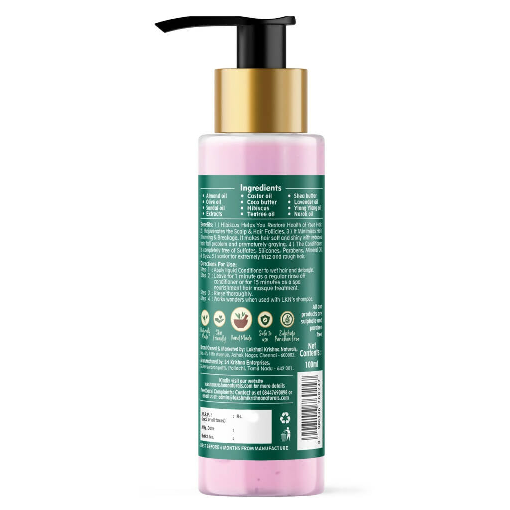 Lakshmi Krishna Naturals Hibiscus Liquid Conditioner | Grocsy