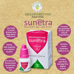 Sreedhareeyam Ayurveda Sunetra Junior Herbal Eye Drop (Below 17 yrs of age) | Grocsy