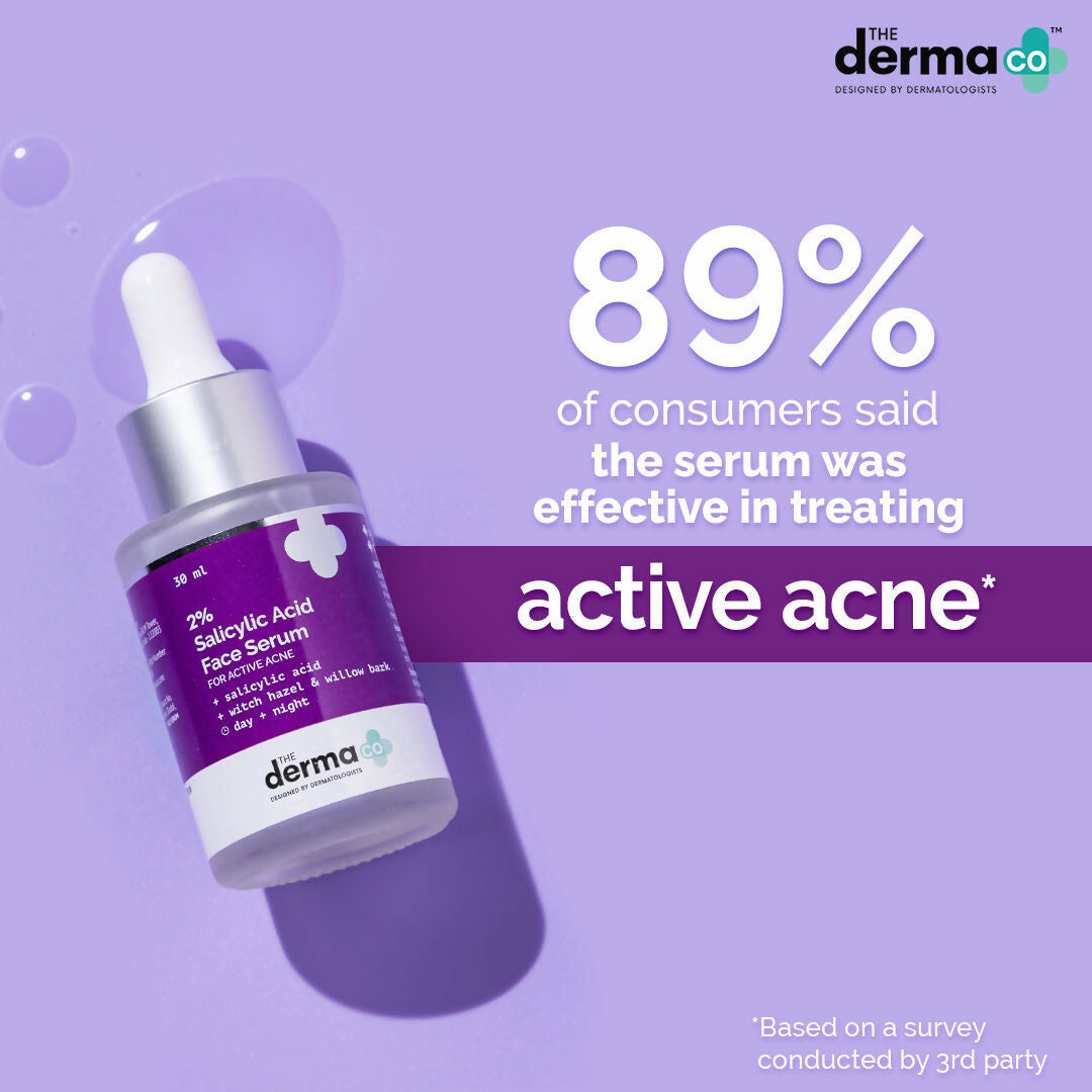The Derma Co 1% Hyaluronic Sunscreen & 2% Salicylic Face Serum Combo | Grocsy