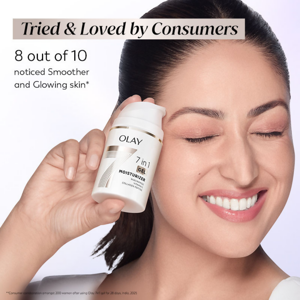 Olay 7in1 Gel Moisturizer with Niacinamide, Vitamin C, Collagen Peptide | Grocsy