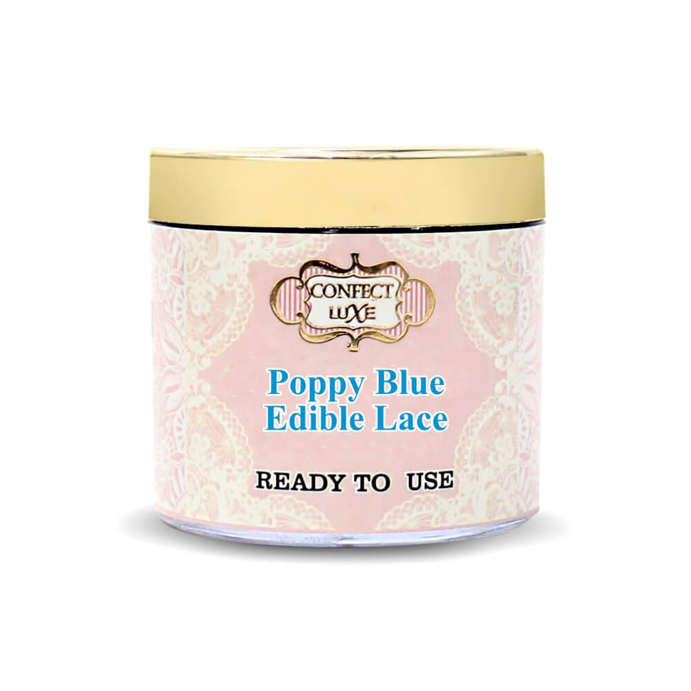 Confect Poppy Blue | Edible Lace | Grocsy