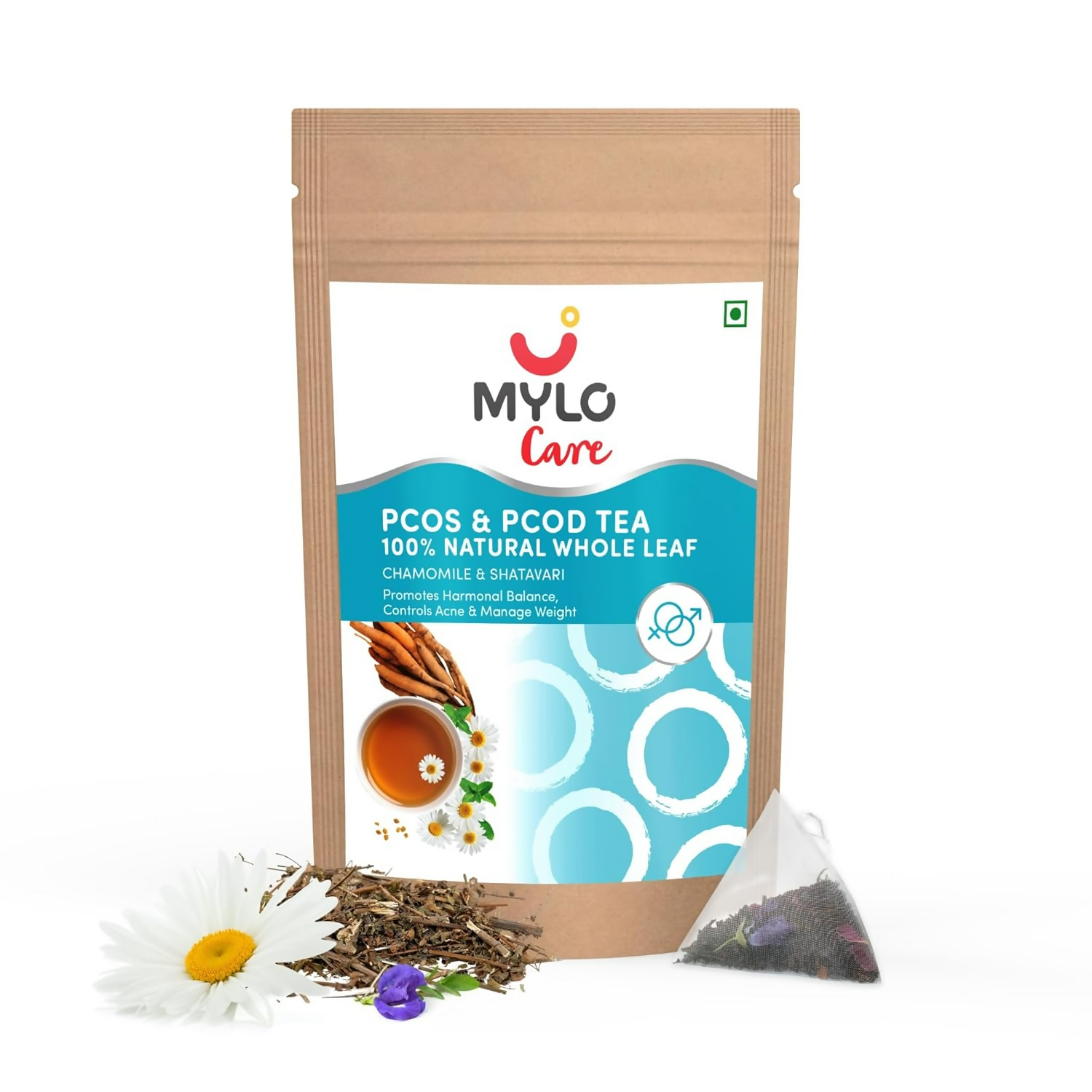 Mylo Care 100% Natural PCOS & PCOD Tea - 30 Tea Bag | Grocsy
