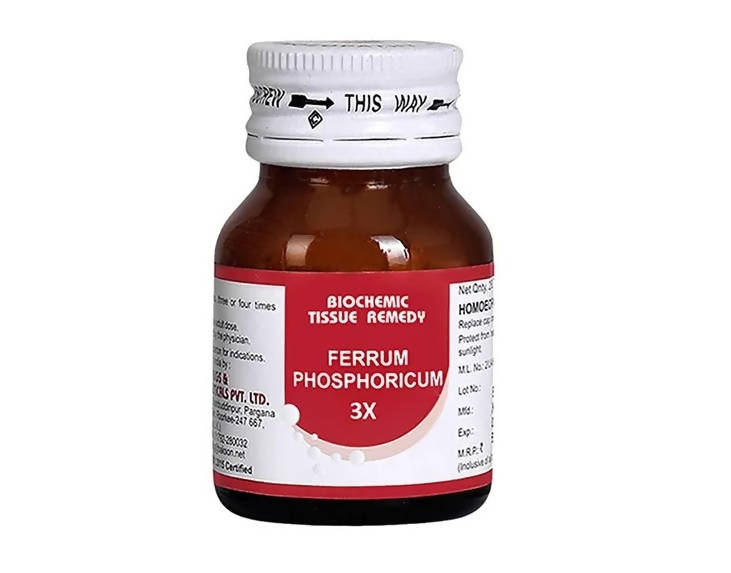 Bakson's Homeopathy Ferrum Phosphoricum Biochemic Tablets | Grocsy