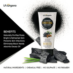 LA Organo Activated Charcoal Face Wash | Grocsy