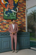 Vienna Mauve Blazer Set – 4-Way Stretch Tailored Suit For Men | Wedding & Party Wear by Hilo Design | Grocsy