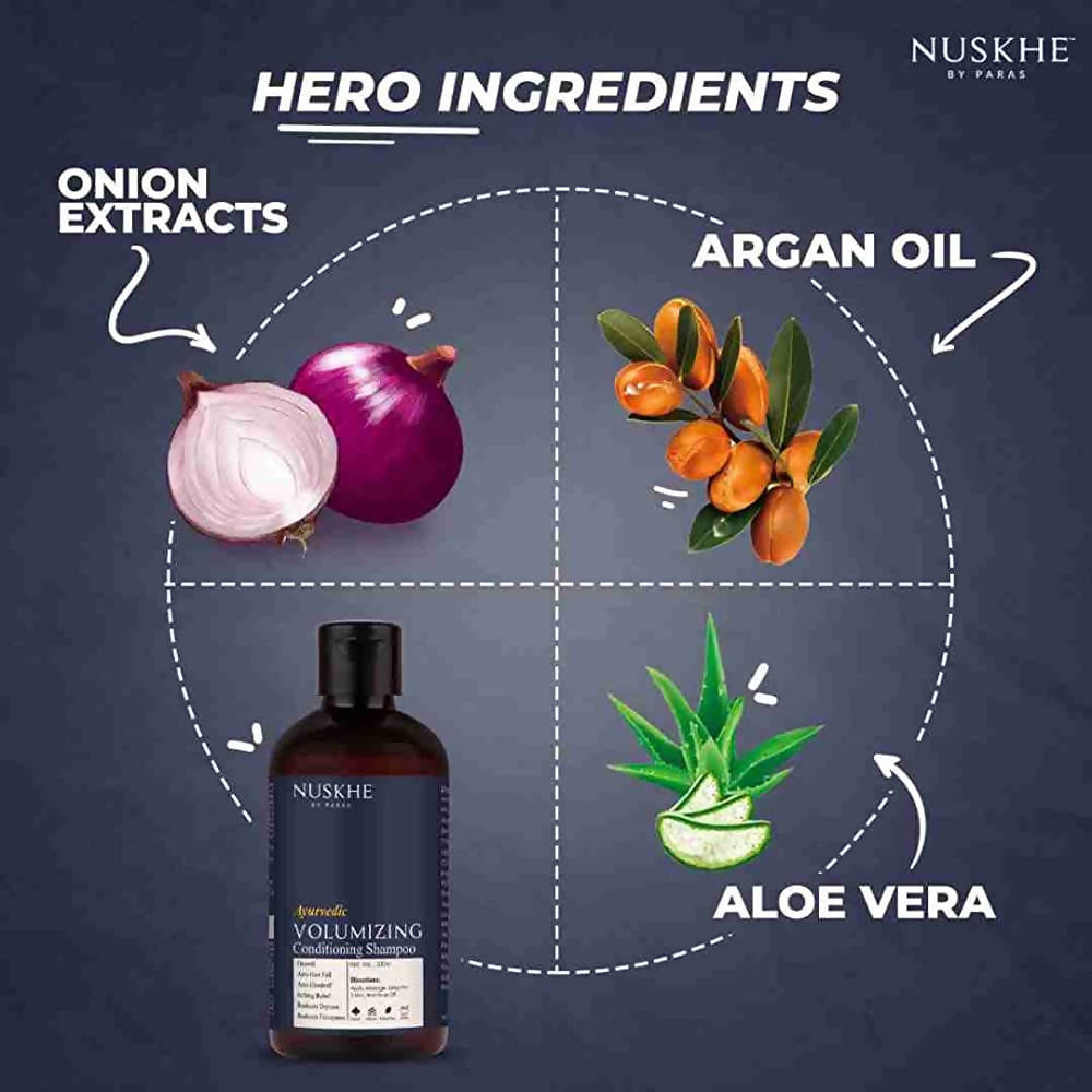 Nuskhe By Paras Ayurvedic Volumizing Conditioning Shampoo | Grocsy