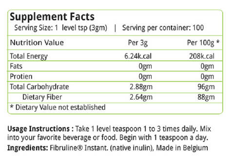Nature's Velvet Inulin Dietary Fiber Powder | Grocsy