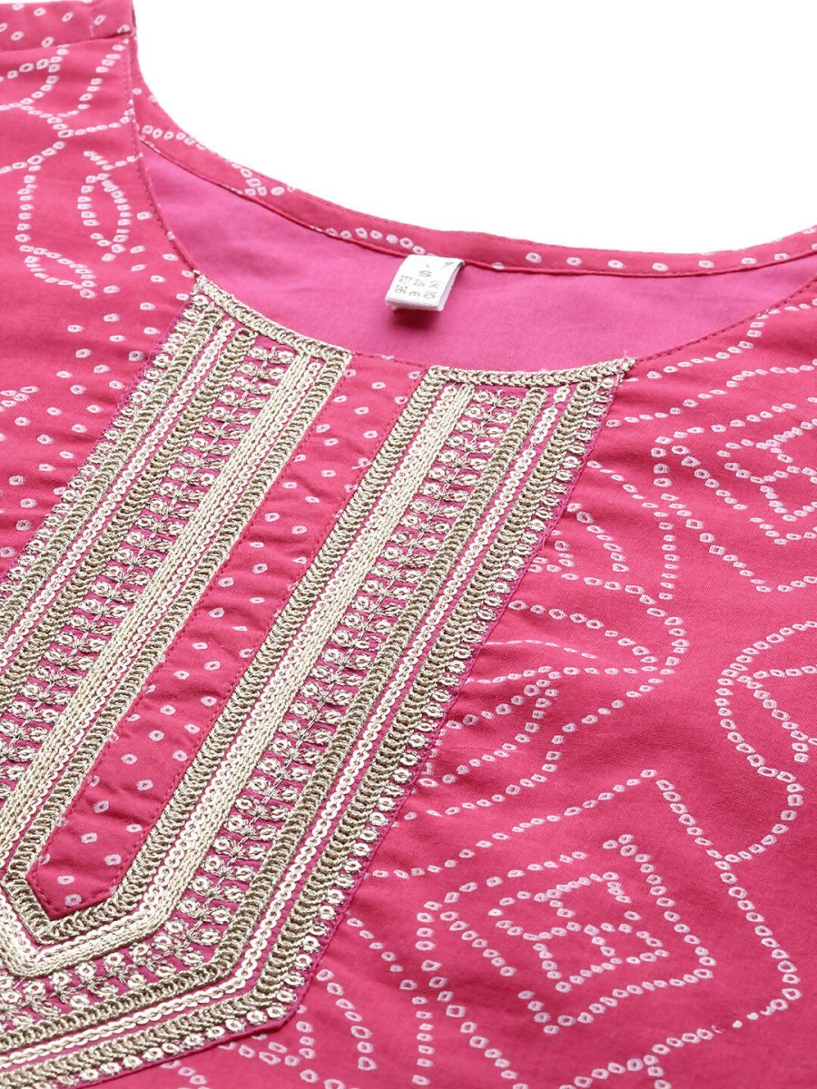 Ahalyaa Women's Traditional wear Dress - Pink | Grocsy