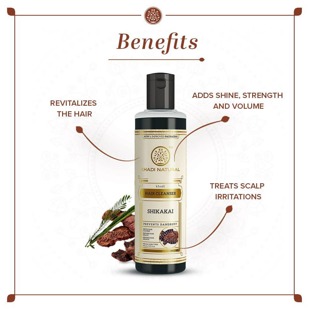 Khadi Natural Shikakai Herbal Hair Cleanser | Grocsy