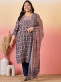 Sztori Women Floral Yoke Design Regular Gotta Patti Kurta with Trousers & With Dupatta | Grocsy