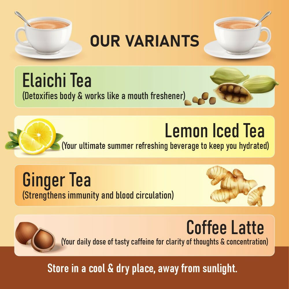 Naivedyam Instant Coffee Latte Premix Powder Sachets | Grocsy