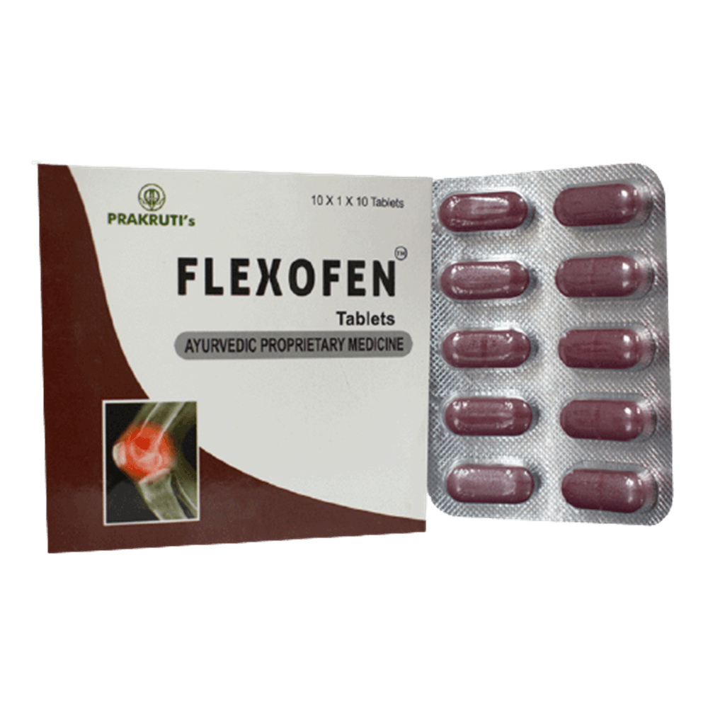 Prakruti Ayurveda Flexofen Tablets | Grocsy