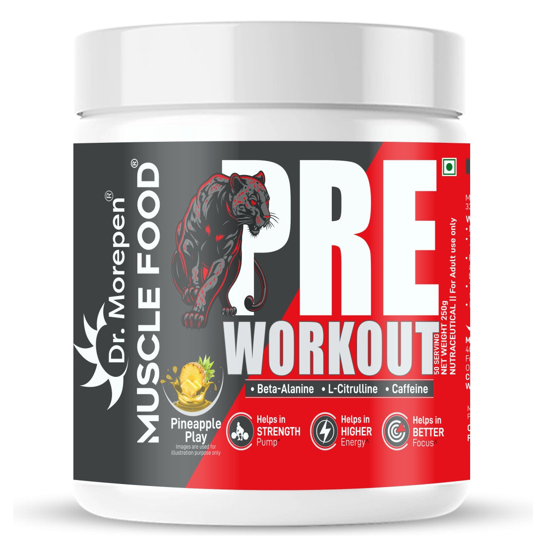 Dr Morpen Muscle Food Pre-Workout (Pineapple Play) | Grocsy