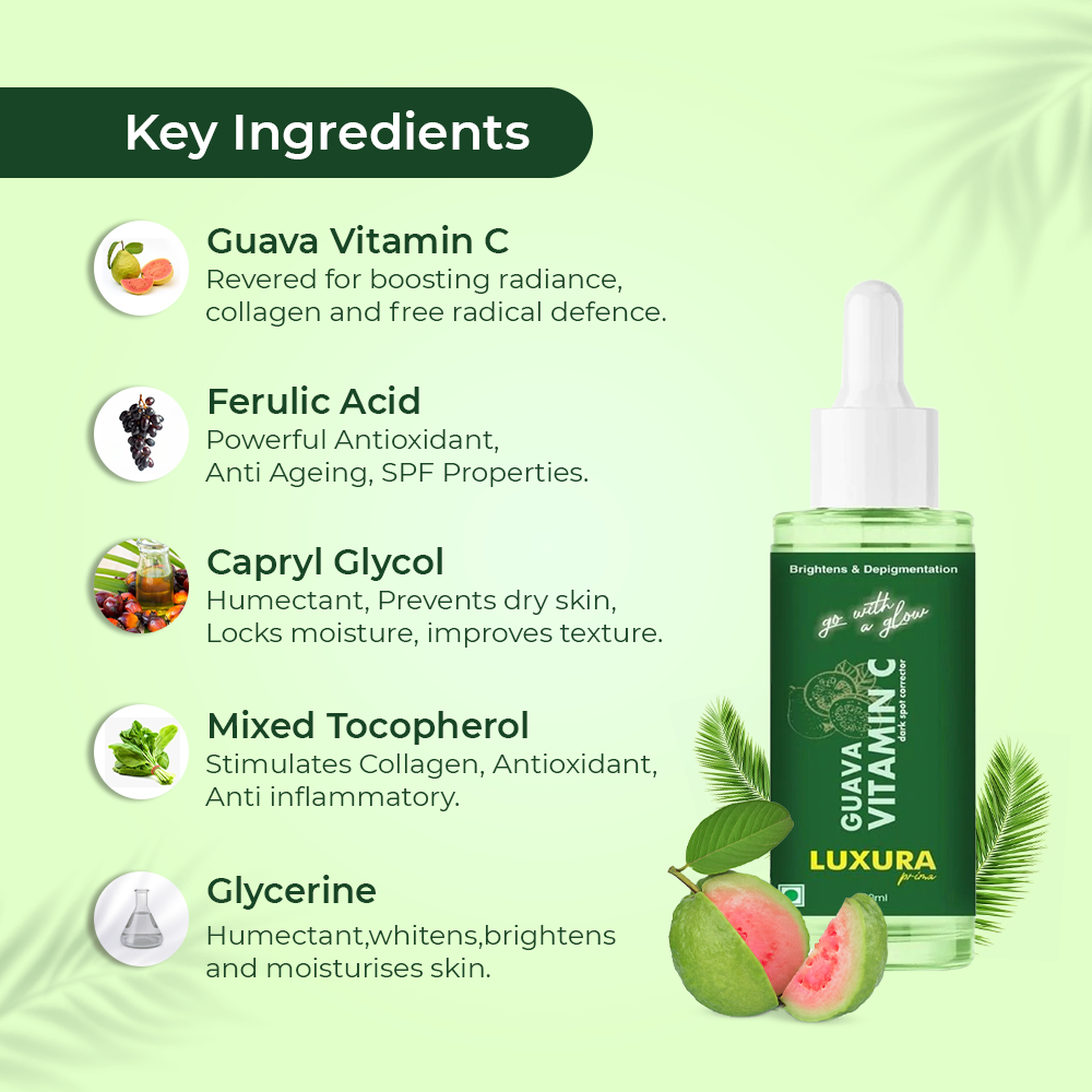 Luxura Prima Guava Vitamin C Serum | Grocsy