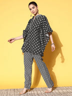 Yufta Printed Cotton Top with Trousers | Grocsy